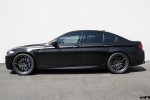 A Matte Black BMW F10 M5 Gets Vorsteiner Wheels & Aero