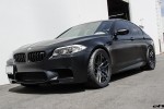 A Matte Black BMW F10 M5 Gets Vorsteiner Wheels & Aero