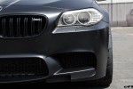 A Matte Black BMW F10 M5 Gets Vorsteiner Wheels & Aero