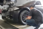 A Matte Black BMW F10 M5 Gets Vorsteiner Wheels & Aero