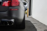 A Matte Black BMW F10 M5 Gets Vorsteiner Wheels & Aero